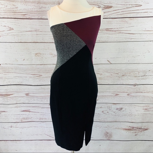 White House Black Market Dresses & Skirts - WHBM sheath dress black plum cream